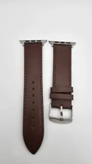 Brown Leather Watch Band Strap For Apple Watch Series 7 6 5 4 3 40/38mm new