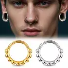 1PC 316 Surgical Stainless Steel Nose Rings Cartilage Segment Septum Clickers