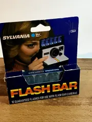 Sylvania Blue Dot Flash Bar for Polaroid Vintage 10 Flashes for Flash Bar Camera