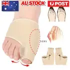1Pair Toe Separator Hallux Valgus Bunion Corrector Hammer Toe Straightener AU
