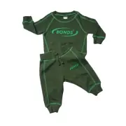 Bonds Baby Size 00 (3-6 months) Tracksuit Pants Sweater Set Kids Toddler Green
