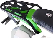 Precision Motorcycle Racks KLX230 Rear Rack (2019-Present) Kawasaki KLX 230 Modern/Minimalist Green Steel, Stainless Steel Luggage Rack