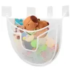 Bathroom Toy Storage Bag Bathtub Toy Net Mesh Baby Bath Toy Holder with Hooks
