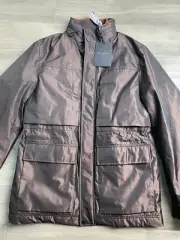 Ted Baker London Oka Nylon Field Jacket Mens Sz 2 Military Lined Waterproof