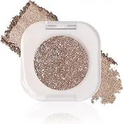 DAGEDA Single Shimmer Eyeshadow,Smooth,High-Pigment Eye Shadow, Sparkly Glitter Eyeshadow Makeup,Long wear Shimmer Finish Sparkly Eye Makeup(Champagne)