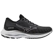 Mizuno - Womens Wave Rider 26 SSW D-Wide Neutral Cushioned Running Shoes (Black/White/Dark Shadow)