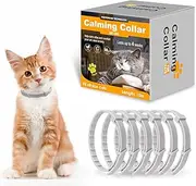 Nodfens Calming Collar for Cats Adjustable Pheromones Cat Diffuser Pet Diffuser Anxiety Relief for Pet 6PCS 60 Day Long-Term Effect