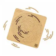 Escape Welt Labyrinth Wooden 3D Puzzle Kids Solving Brain Teaser Logic Game Toy