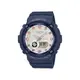 CASIO卡西歐 BABY-G 俐落簡約 休閒藍 珍珠光感錶圈 雙顯系列 BGA-280BA-2A_