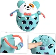 Hohopeti Bright Dog Plastic Rattle Lightweight Chewing for Boy Girl Enhances Sensory Development Parent Interaction Accessory for Playtime