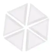 10Pcs for Triangle Rhinestones Beads Crystal Art Sorting Trays Whit