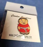 Vintage Friar Tuck Pin - Color Red - By Condor Creations