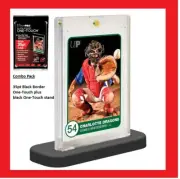 Ultra Pro ONE TOUCH 35pt Black border case PLUS stand holder display Lot ** NEW