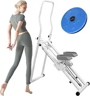 Upgraded Stair Climber for Home Gym Exercise, Foldable Step Climbing Machine with LCD Display,Adjustable Handlebar & Pedals，Easy Assemble，Stair Stepper Exercise for Full Body Workout Fitness