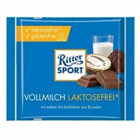 在飛比找樂天市場購物網優惠-Ritter Sport 牛奶巧克力(無乳糖-100G) [