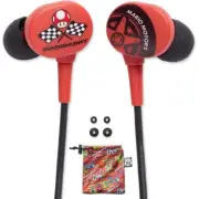 NEW PowerA Earbuds for Nintendo Switch Mario Kart Motors Bag Wired Earphones