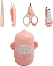UPKOCH 1Set Nail Set with Safety Scissors Storage Box Complete Grooming Kit for Newborns for Care Smooth Rounded Design for Safe Trimming