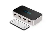 Vention AFFH0 3 In 1 Out HDMI Switcher Gray Metay Type with Remote
