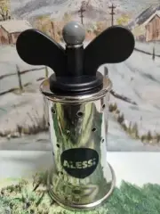 ALESSI pepper mill design by Michael Graves black handle made in Italy