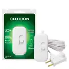 Lutron Credenza LED+ 100-Watt Plug-In Lamp Dimmer Switch, TTCL-100H-WH, White