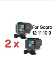 2 X Waterproof Case for Gopro 12 ,11 ,10, 9 Diving Protect Underwater USA