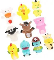 10pcs Hand Puppet Puppets Animals Finger Puppet Animal Hand Finger Puppet Parent- Game Finger Finger Vinyl