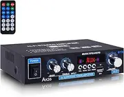 AK35 200W Stereo Amplifier 2.0 Channel Mini Amplifier Stereo Audio Receivers with Bass & Treble Control