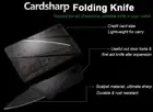 Super Slim Card Folding Mini Knife Portable Safety Sharp for Camping Picnic BBQ