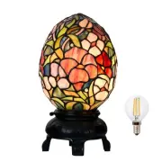- Egg Lamp - 12" H - Stained Glass Lamp - Unique Lamps - Tiffany Lamp Style E...