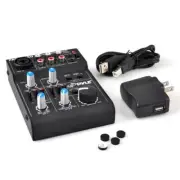 New Pyle PAD20MXU 5 Channel Professional Compact Audio Mixer with USB Interface
