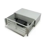 SERVEREDGE 3RU Fibre Sliding Patch Panel With Splice Cassette Splice Protector & mounting Kit