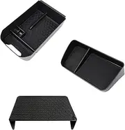 Bercicci 3Pcs Center Console Tray Organizer for Toyota 2019-2025 RAV4 Hybrid, Prime (PHEV) Accessories Center Console Tray，Dashboard Tray，Armrest Storage Box（For 8'' Multimedia Display Only）