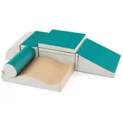Costway 7PCS Climb & Crawl Activity Play Set Indoor Foam Climbing Block w/Zippered Cover