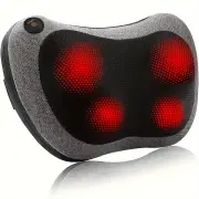 NNETM Shiatsu Back and Neck Massager with Heat(Gray)