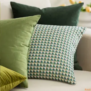 北歐抱枕ins輕奢風白色綠色沙發靠墊抱枕套現代床上客廳靠枕腰靠