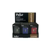 Palio V-Cut Cigar Cutters, Various Colors (Blue, Black & Red), 12 Units Included