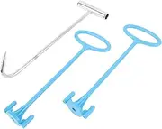 Skimmer Basket Handle, Swimming Pool Basket Lid Lifting Hook for Debris Removal, Keep Hands