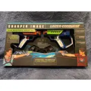 Sharper Image Lazer Conquest Dual Blaster And Target Kit 2 Player NEW Sealed
