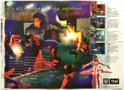 Vintage Fold-out Poster 1998 Sin PC Game Original Print Ad Promo Art