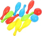 FOYTOKI Toddler Bowling Game Set Mini Bowling Toys for Boys and Girls Indoor/Pins Coordination Balance Development