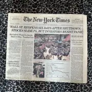 NEW YORK TIMES SEPTEMBER 18, 2001 FRONT SECTION ONLY WALL ST /BIN LADEN