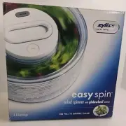 Zyliss Easy Spin Salad Spinner Glidewheel Pull Cord Style Swiss Engineered NEW