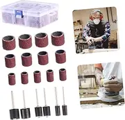 BATHVEVE 252pcs Sanding Bands Drum Sleeve for Rotary Tools Durable Sandpaper Bands for Curved Edges for Polishing and Finishing
