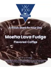 FNG Coffees-Mocha Lava Fudge-DECAF-Ground or Whole Bean- 16 oz