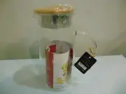 Wilmax Thermo Glass Jug with Bamboo Lid WL 888207/A 34 FL OZ /1000ml