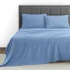 Premier 1800, Twin XL 3PC Microfiber Bed Sheets Set, Blue Heaven, Deep Pocket...