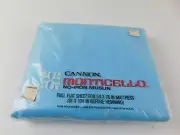 Vintage 1970's CANNON Monticello No-Iron Muslin Sky Blue Full Flat Bed Sheet NEW