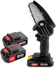 Mini Rechargeable Saw Cordless Electric Chainsaw Battery-Powered Wood Cutter Saw