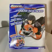 Banzai Polar Pals Snow Fox Sled Tobagen Inflatable Sledding Fun Ages 5 & Up New