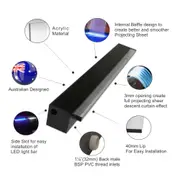 Luponds 900mm Acrylic Water Blades - 40mm Lip Back Inlet